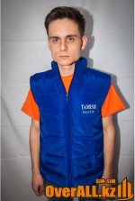 Мужской демисезонный жилет с эмблемой "Tamish Textille"