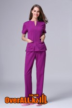 Фиолетовый женский медицинский костюм