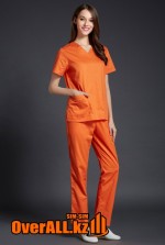 Оранжевый женский медицинский костюм