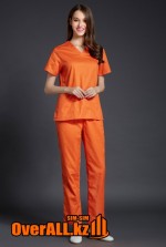 Оранжевый женский медицинский костюм