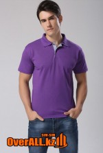 Фиолетовая футболка поло, оптовый пошив