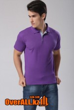 Фиолетовая футболка поло, оптовый пошив