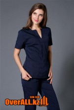 Темно-синий женский медицинский костюм