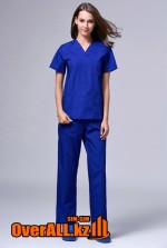 Женский синий медицинский костюм