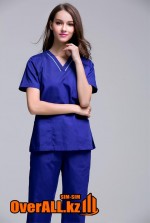 Женский синий медицинский костюм