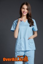 Светло-голубой женский медицинский костюм