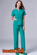 Зеленый женский медицинский костюм
