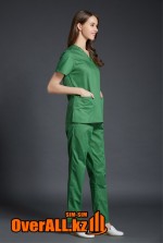 Женский зеленый медицинский костюм